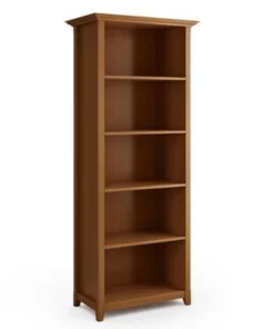 Halifax 5 Shelf Bookshelf - WyndenHall Golden Brown -Bookshelves Sales Shop unnamed file 2656