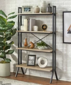 Connection 4-Tier Bookshelf - Buylateral Walnut -Bookshelves Sales Shop unnamed file 2668