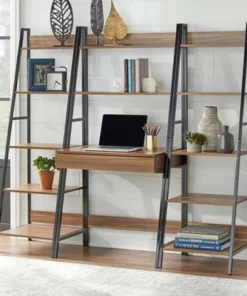 65" Denton Ladder 5 Tier Shelf Walnut/Black - Buylateral 7 65" Denton Ladder 5 Tier Shelf Walnut/Black - Buylateral -Bookshelves Sales Shop unnamed file 2673