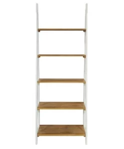 72.25" Medford Ladder Bookshelf Distressed White - OSP Home Furnishings