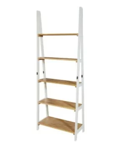 72.25" Medford Ladder Bookshelf Distressed White - OSP Home Furnishings -Bookshelves Sales Shop unnamed file 2676
