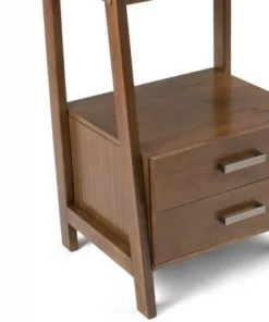 72"x24" Hawkins Solid Wood Ladder Shelf with Storage - Wyndenhall Distressed Gray -Bookshelves Sales Shop unnamed file 2712