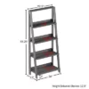 Lavish Home 4-Tier Ladder Bookshelf Freestanding Wooden Bookcase, Gray -Bookshelves Sales Shop unnamed file 2733