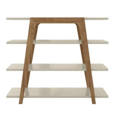 Gowanus Ladder Bookcase - Manhattan Comfort Off White 5 Gowanus Ladder Bookcase - Manhattan Comfort Off White - Image 3