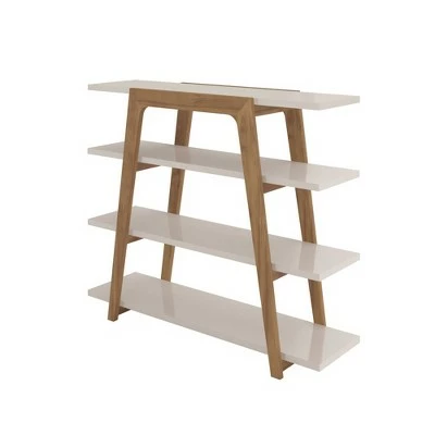 Gowanus Ladder Bookcase - Manhattan Comfort Off White 8 Gowanus Ladder Bookcase - Manhattan Comfort Off White - Image 6