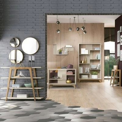 Gowanus Ladder Bookcase - Manhattan Comfort Off White 10 Gowanus Ladder Bookcase - Manhattan Comfort Off White - Image 8