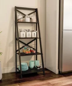 Hastings Home Lavish Home 4-Tier Ladder Bookshelf with X-Back Frame – Freestanding Bookcase, Black 8 Hastings Home Lavish Home 4-Tier Ladder Bookshelf with X-Back Frame – Freestanding Bookcase, Black -Bookshelves Sales Shop unnamed file 2771
