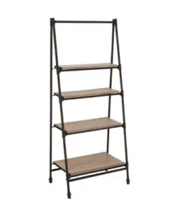 Olivia & May 56" A Frame Bookshelf with 4 Shelves Black - Olivia & May -Bookshelves Sales Shop unnamed file 2775