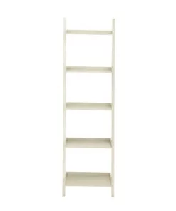 Olivia & May 70" Farmhouse Pine Wood Leaning Shelf White - Olivia & May -Bookshelves Sales Shop unnamed file 2786