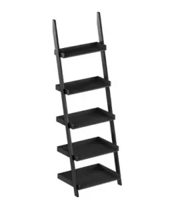 Lavish Home 5-Tier Ladder Bookshelf - Leaning Decorative Shelves, Black 14 Lavish Home 5-Tier Ladder Bookshelf - Leaning Decorative Shelves, Black -Bookshelves Sales Shop unnamed file 2818