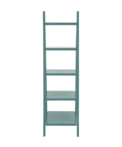 Wood Ladder Leaning Bookshelf - Olivia & May Turquoise 9 Wood Ladder Leaning Bookshelf - Olivia & May Turquoise -Bookshelves Sales Shop unnamed file 2830