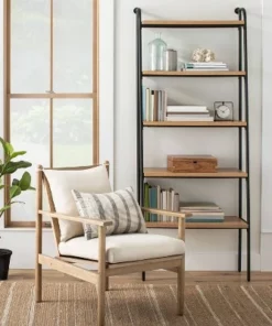 Hearth & Hand W/Magnolia Furniture Wood & Wire Ladder Bookshelf - Hearth & Hand™ with Magnolia