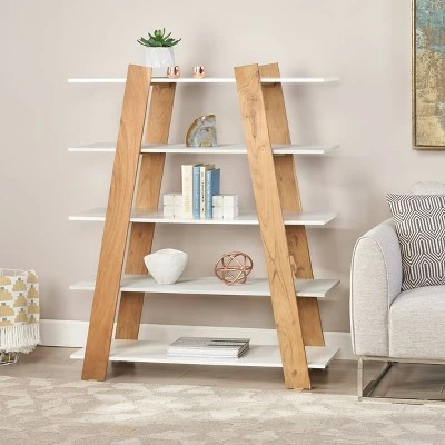 57" Barlum Modern Bookshelf Natural - Christopher Knight Home 3 57" Barlum Modern Bookshelf Natural - Christopher Knight Home