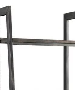 72" Bookcase with 2 Drawers and 4 Tier Storage Brown/Black - Benzara -Bookshelves Sales Shop unnamed file 2892