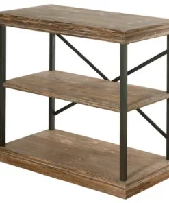 36.25" Archer Ridge Three Tier Bookcase Brown/Black - Stylecraft -Bookshelves Sales Shop unnamed file 2905