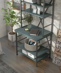 78" Lairg Bookcase - miBasics Antique White/black -Bookshelves Sales Shop unnamed file 2910