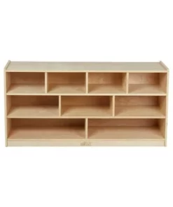 ECR4Kids Building Block Storage Cart - 9-Cubby Birch Cabinet on Casters, 48" H -Bookshelves Sales Shop unnamed file 292