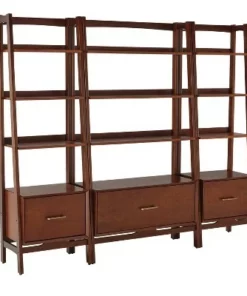 70.5" 3pc Landon Bookcase Set - Crosley White -Bookshelves Sales Shop unnamed file 2932
