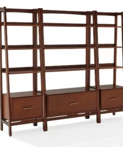 70.5" 3pc Landon Bookcase Set - Crosley White -Bookshelves Sales Shop unnamed file 2937