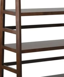 72"x36" Normandy Wide Ladder Shelf Bookshelf Brunette Brown - WyndenHall -Bookshelves Sales Shop unnamed file 2949