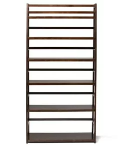 72"x36" Normandy Wide Ladder Shelf Bookshelf Brunette Brown - WyndenHall -Bookshelves Sales Shop unnamed file 2951