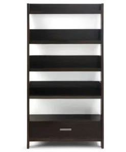 60" Harriet Solid Wood Ladder Shelf Dark Chestnut Brown - WyndenHall -Bookshelves Sales Shop unnamed file 2954