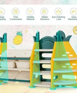 Costway 3-in-1 Kids Toy Storage Organizer Bookshelf Corner Rack w/ Plastic Bins 18 Costway 3-in-1 Kids Toy Storage Organizer Bookshelf Corner Rack w/ Plastic Bins -Bookshelves Sales Shop unnamed file 2999
