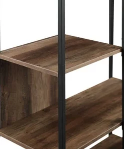 70" Modern Industrial 5 Shelf Bookcase Plant Stand - Saracina Home Gray Wash 16 70" Modern Industrial 5 Shelf Bookcase Plant Stand - Saracina Home Gray Wash -Bookshelves Sales Shop unnamed file 300