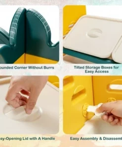 Costway 3-in-1 Kids Toy Storage Organizer Bookshelf Corner Rack w/ Plastic Bins 19 Costway 3-in-1 Kids Toy Storage Organizer Bookshelf Corner Rack w/ Plastic Bins -Bookshelves Sales Shop unnamed file 3000