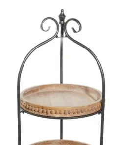 Olivia & May Traditional Metal Shelving Unit - Olivia & May -Bookshelves Sales Shop unnamed file 3082