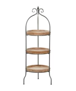 Olivia & May Traditional Metal Shelving Unit - Olivia & May -Bookshelves Sales Shop unnamed file 3083