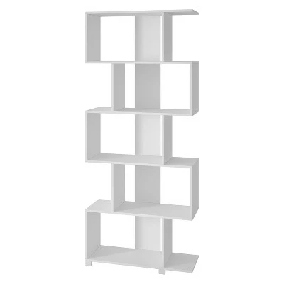 Petrolina Z-Shelf - Manhattan Comfort Nut Brown 7 Petrolina Z-Shelf - Manhattan Comfort Nut Brown - Image 5