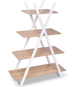 Costway 4-Tier Bookshelf Storage Display Shelves Bookcase Ladder X-Shape Brown/Black 12 Costway 4-Tier Bookshelf Storage Display Shelves Bookcase Ladder X-Shape Brown/Black -Bookshelves Sales Shop unnamed file 3133