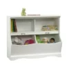 Twin Pogo Bookcase/Footboard Soft White Finish - Sauder