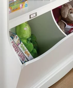 Twin Pogo Bookcase/Footboard Soft White Finish - Sauder -Bookshelves Sales Shop unnamed file 3146