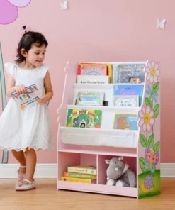 Magic Garden Book Rack Storage Bookshelf - Fantasy Fields by Teamson Kids