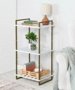 Honey-Can-Do 3 Tier Square Tube Shelf Olive and White 11 Honey-Can-Do 3 Tier Square Tube Shelf Olive and White -Bookshelves Sales Shop unnamed file 3172