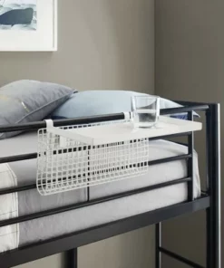 Universal Metal Bunk Bed Shelf White/Mesh - Saracina Home