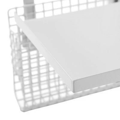 Universal Metal Bunk Bed Shelf White/Mesh - Saracina Home 5 Universal Metal Bunk Bed Shelf White/Mesh - Saracina Home - Image 3