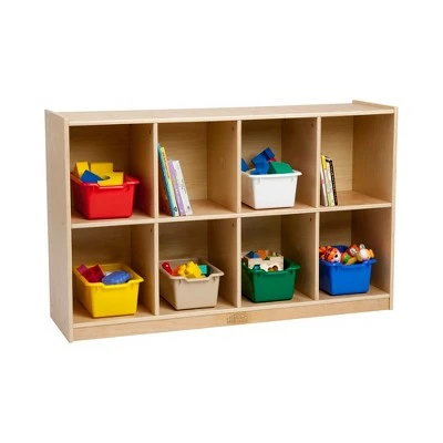 ECR4Kids Birch 8-Compartment School Cubby Storage, Kids Wood Shelf Organizer 4 ECR4Kids Birch 8-Compartment School Cubby Storage, Kids Wood Shelf Organizer - Image 2