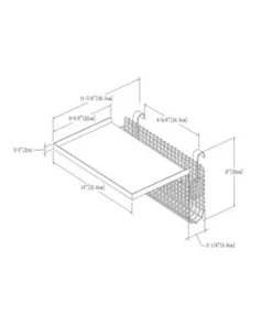 Universal Metal Bunk Bed Shelf Silver/Mesh - Saracina Home -Bookshelves Sales Shop unnamed file 3208