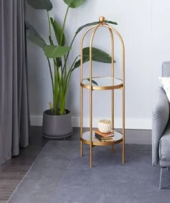 Olivia & May Glam Metal Shelving Unit Gold - Olivia & May -Bookshelves Sales Shop unnamed file 3248