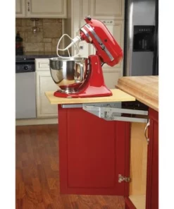 Rev-A-Shelf RAS-ML-HDSC Heavy-Duty Spring Loaded Appliance Lift Assist Kitchen Cabinet Mechanism with Soft-Close for Small Kitchen Appliances, Zinc