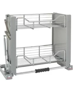 Rev-A-Shelf 5PD-24CRN 24-Inch Convenient Heavy-Duty 2-Tier Mounted Wall Cabinet Pull-Down Shelving System -Bookshelves Sales Shop unnamed file 3264