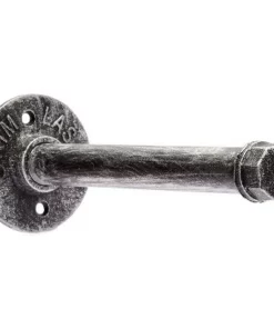 Farmlyn Creek 6 Pack Bronze Metal Industrial Pipe Shelf Brackets with Hardware (9.25 x 3.25 In)