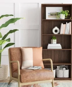 72.87" Brannandale 5 Shelf Bookcase Walnut - Project 62™