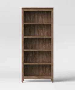72" Carson 5 Shelf Bookcase - Threshold™ Walnut Brown -Bookshelves Sales Shop unnamed file 3313