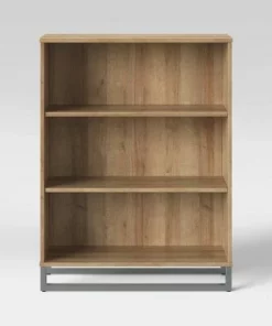 Mixed Material 3 Shelf Bookcase - Room Essentials™ Gray -Bookshelves Sales Shop unnamed file 3317