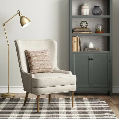 72" Carson 5 Shelf Bookcase with Doors - Threshold White 3 72" Carson 5 Shelf Bookcase with Doors - Threshold White