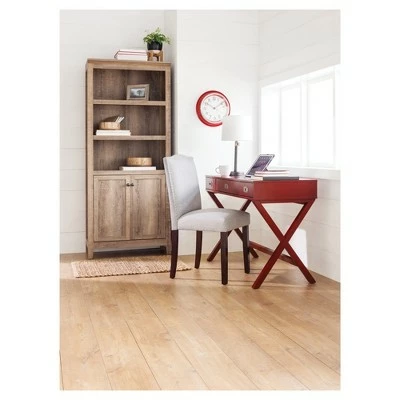 72" Carson 5 Shelf Bookcase with Doors - Threshold White 6 72" Carson 5 Shelf Bookcase with Doors - Threshold White - Image 4